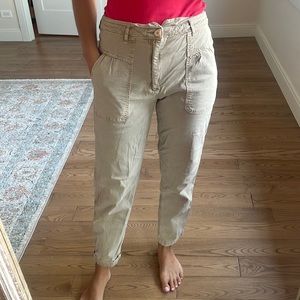 Anthropologie TAN SAND Cargo Utility Pant size US 6